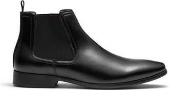 Uncut NEWLANDS almond toe Chelsea dress boot in Black Pu at Nordstrom, Size 12