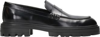 Hogan H673 Leren Loafers - Heren - Loafers - Zwart - 44 EU - Leer - Schoenen