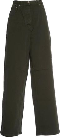 N&deg;21 Militaire Stijl Dames Jeans - Dames - Loose Fit Jeans - Groen - W27 - Jeans