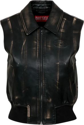 Diesel G-Inko Bomber Vest - Dames - Bodywarmers - Zwart - M - Polyester - Jassen