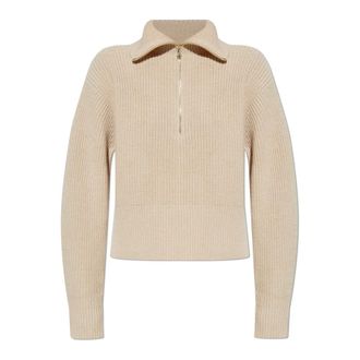 Max Mara Sweater Nadar - Dames - Coltruien - Beige - M - Wol - Truien & Vesten