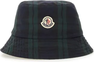 Moncler Multicolor Reversible Plaid Bucket Hat