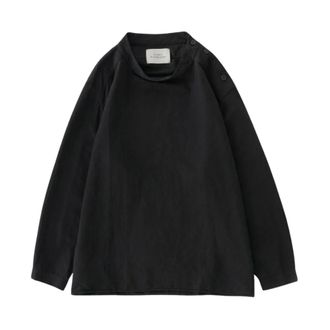 STUDIO NICHOLSON Holkham Shirt - Heren - Overhemden - Zwart - Maat: M Linnen