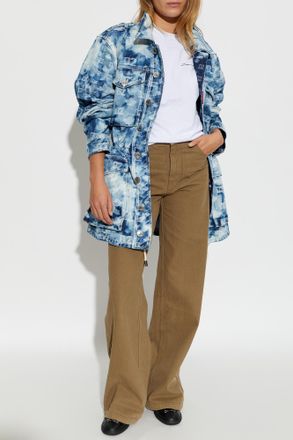 Dsquared2 Denim Jacket With Monogram, Womens, Blue