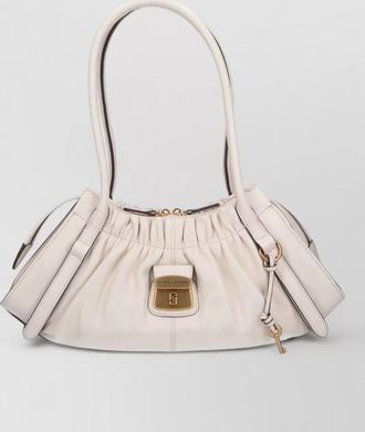 Marc Jacobs ruched shoulder bag top handle key charm