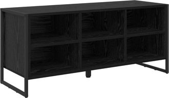 vidaXL Armario Para Zapatos Roble Negro 60 X 35 X 44 Cm Vidaxl