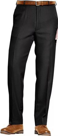 Generic Mens 25 Length Summer Mens Trousers SELF Adjusting Flexible Waist Light Weight Trousers (Black, 36)