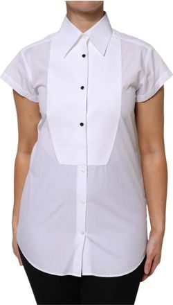 Dolce & Gabbana Dames, Blouses & Shirts, Wit, Maat: M Katoen