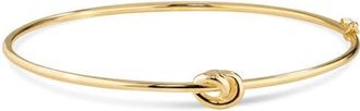 Devata Love Knot Bangle Bracelet in 14K Gold in Yellow Gold at Nordstrom, Size Medium