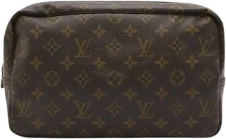 Louis Vuitton Pre-owned Vintage Canvas Clutch - Dames - Vintage Clutch - Bruin - ONE Size - Vintage