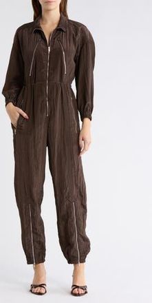 A.L.C. Gavin Taffeta Jumpsuit in Deepest Brown at Nordstrom Rack, Size X-Small