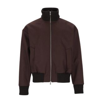 Barena Bolser Bomberjack - Heren - Bomber jackets - Bruin - M - Wol - Jassen