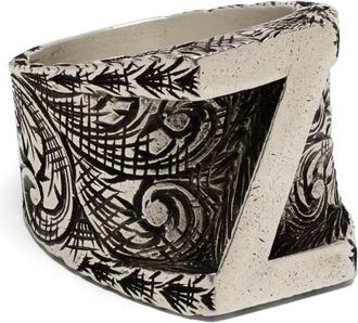 Gucci Anello con motivo paisley 2020 - Argento