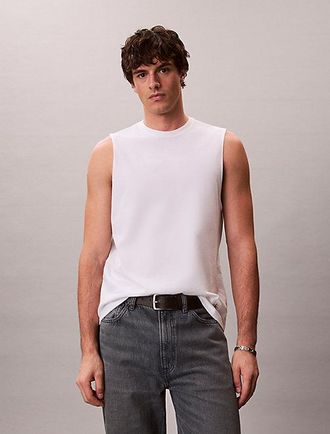 Calvin Klein Camiseta De Tirantes De Algod&oacute;n