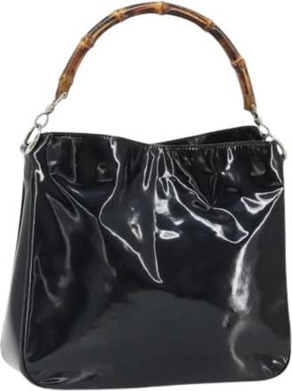Gucci Pre-owned Vintage Handtas - Dames - Vintage Handtas - Zwart - ONE Size - Leer - Vintage