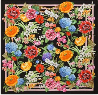 Dolce & Gabbana Foulard a fiori - Nero