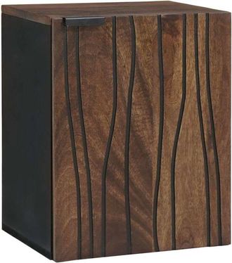 vidaXL Mobile Lavabo Marrone, Nero 38 x 33.5 x 48 cm Legno multistrato - Vidaxl