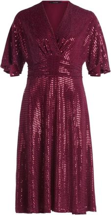 Vera Mont Kleedjes, Dames, Rood, 2Xl, Glitter Wikkel Cocktailjurk
