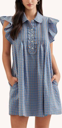 Entro Sutton Mini Dress In Navy