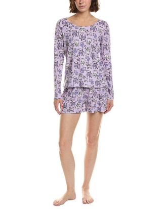 Hue Hue 2Pc Waffel Pajama Set