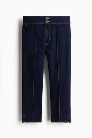 H&M Skinny High Capri Jeans in Dark Denim Blue at Nordstrom, Size 10