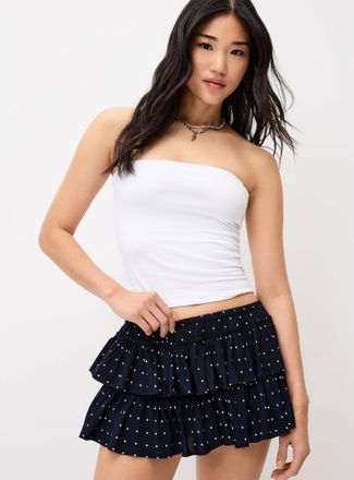 Twik Womens Ruffles cotton mini-short