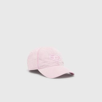 Diesel Baseball cap with embroidered Oval D - Caps - Man - Pink