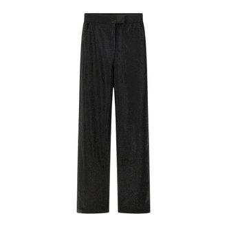 Twentyfourhaitch Imarya Pantalon - Dames - Broeken - Zwart - Maat: S Leer