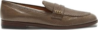 Maliparmi snakeskin detail loafers - Marrone