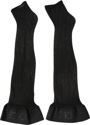 Dolce & Gabbana Kuit Kousen - Dames - Riemen - Zwart - ONE Size - Nylon - Accessoires