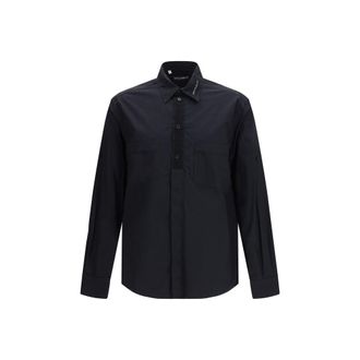 Dolce & Gabbana Black Cotton Dress Mens Shirt
