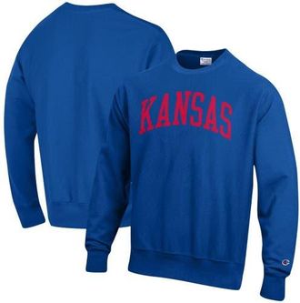 Champion Mens Champion Royal Kansas Jayhawks Arch Reverse Weave Pullover Sweatshirt at Nordstrom, Size Medium