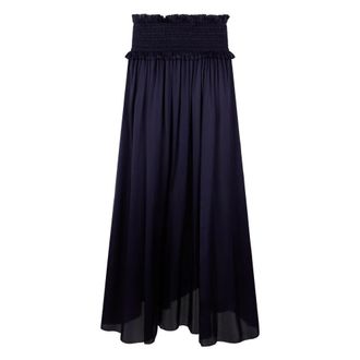 Zimmermann Maxi Skirts, female, Blue, Size: XS Dream Shirred Maxi Skirt