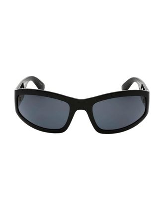 Moschino Womens Moschino Grey Lens Bold Logo Black Sunglasses - Size: ONE size