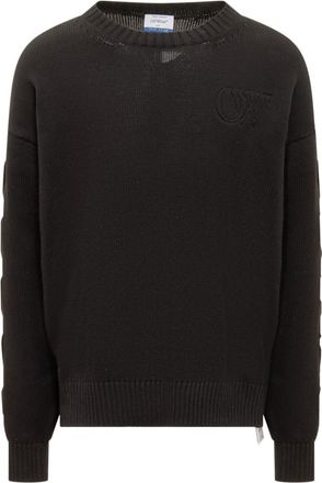 Off-white Black Oversized Sweaters