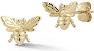 Ember Fine Jewelry Bee Stud Earrings in Gold at Nordstrom Rack