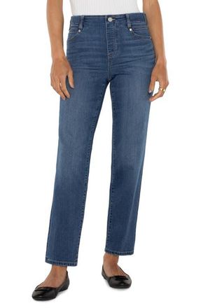Liverpool L.A. Gia Glider Slim Fit Pull-On Crop Jeans in Sage Creek at Nordstrom, Size 10