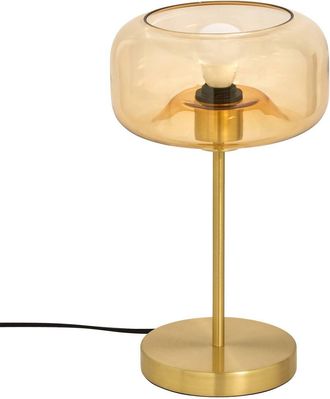Atmosphera L&aacute;mpara Ophia Con Forma De Seta, 35 Cm De Altura, Dorada - Atmosphera Cr&eacute;ateur DInt&eacute;rieur