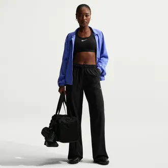 Nike Womens One Dri-FIT Woven Wide-Leg Pants in Black | IQ0342-010