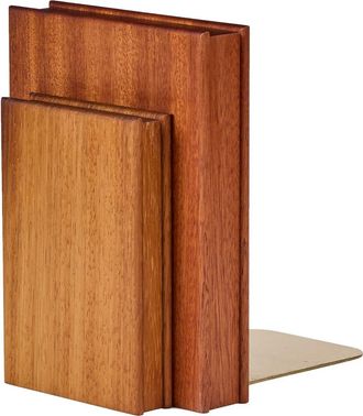 ComMune Stacked Wood Bookend in Brown at Nordstrom Rack