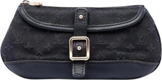 Louis Vuitton Pre-owned Anne Sophie Pouch - Dames - Vintage Clutch - Blauw - ONE Size - Leer - Vintage