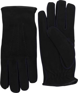 Kiton Gloves Regular Solid 100% Handmade - unisex - Handschoenen - Grijs - 6 1/2 IN - Leer - Accessoires