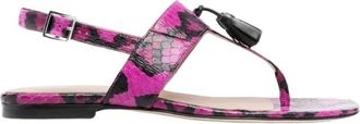 Scarosso Emma Sandalen - Dames - Sandalen - Roze - 37 1/2 EU - Leer - Schoenen
