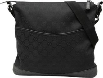 Gucci Pre-owned Crossbody Tas - Dames - Vintage Schoudertas - Zwart - ONE Size - Leer - Vintage