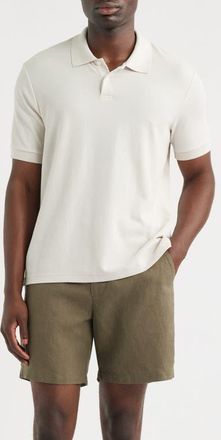 Nordstrom Pima Cotton Piqu&eacute; Polo in Grey Moonbeam at Nordstrom, Size Xx-Large