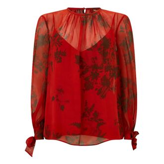 Max Mara Blouses, female, Red, Size: S Fabia Blouse