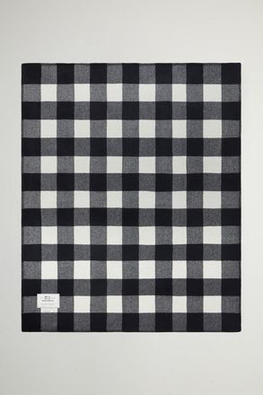 Woolrich unisex Coperta Buffalo a quadri double face in pura lana Multicolore Taglia ONE