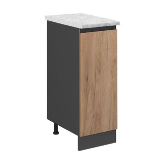 Vicco Armario De Farmacia R-line, Roble Dorado, 30 Cm Et M&aacute;rmol