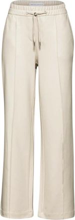 Cecil Rechte Wijde Broek - Dames - Broeken - Beige - Maat: L