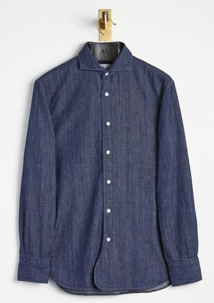 Doppiaa Aalassio Cutaway-collar Cotton Shirt